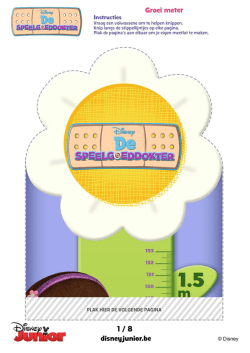 Groei meter - Disney.be