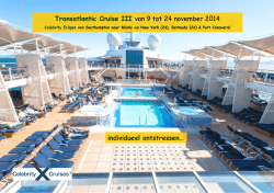 Transatlantic §Cruise III 2014