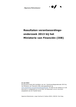 IXB - Verantwoordingsonderzoek