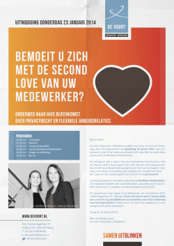 Download hier de uitnodiging - De Voort Advocaten | Mediators