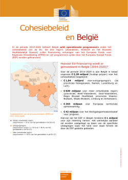 Cohesiebeleid en België