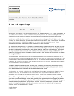 Ik ben ook tegen drugs
