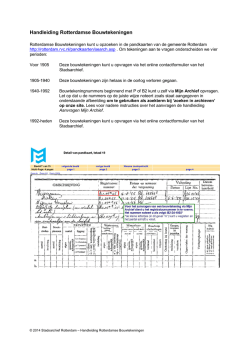 Handleiding Rotterdamse Bouwtekeningen