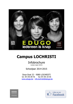 Infobrochure Campus Lochristi 2014-2015