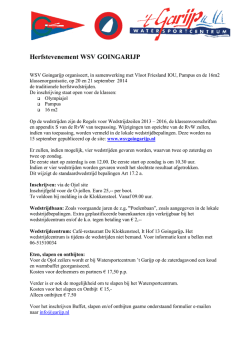 Herfstevenement OJOL aankondiging 2014