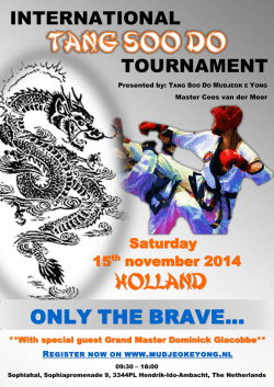 Holland - Barendrecht Tang Soo Do