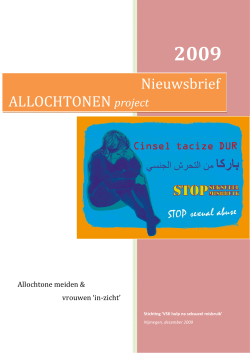 Allochtonenproject Nieuwsbrief 2009