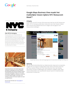 Google Maps Business View maakt het makkelijker kiezen tijdens