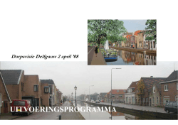 Uitvoeringsprogramma Dorpsvisie Delfgauw (27 mei 2008)