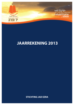 Jaarverslag 2013