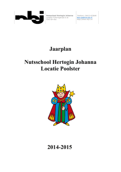 Jaarplan 2014-2015 - nhj-c.nl