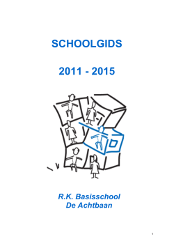 SCHOOLGIDS 2011 - 2015 - Basisschool De Achtbaan