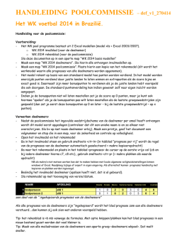 Handleiding pool-commissie