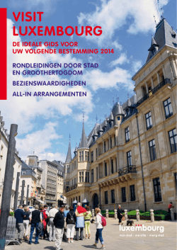 VISIT LUXEMBOURG - Luxembourg City Tourist Office