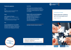 Download de folder. - Postuniversitair Centrum KU Leuven Kulak