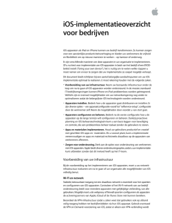iOS-implementatieoverzicht voor bedrijven