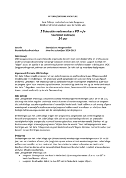 Educatie medewerker voortgezet onderwijs