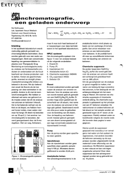 Ionchromatografie, een geladen onderwerp