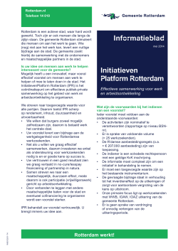 Informatieblad Initiatieven Platform Rotterdam