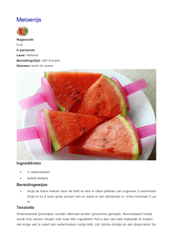Meloenijs - Goed koken