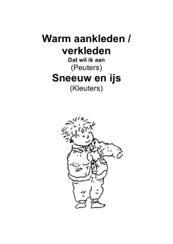 Themaboek Warm aankleden verkleden en Sneeuw en IJs voor