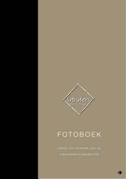 FOTOBOEK - bakkerij