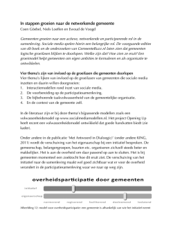 In stappen groeien naar de netwerkende gemeente