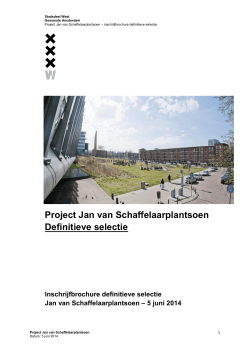 Project Jan van Schaffelaarplantsoen Definitieve