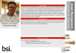 Robert Jan Feijen is directeur van Coentunnel Company