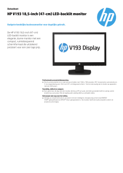 HP V193 18,5-inch (47-cm) LED-backlit monitor