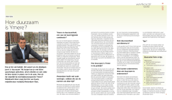 Hoe duurzaam is Ymere?