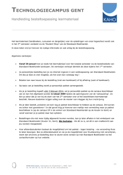 Handleiding bestelaanvragen studiegebied IWT