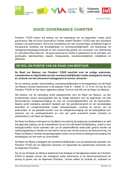 GOOD GOVERNANCE CHARTER