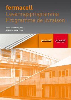 fermacell Leveringsprogramma 2014