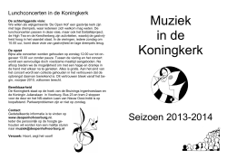 Muziek in de Koningkerk - Gemeente Leidschendam