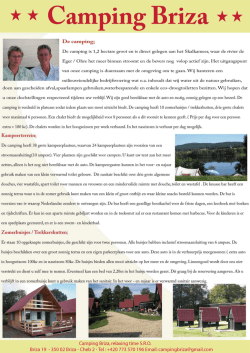 Brochure - Camping Briza