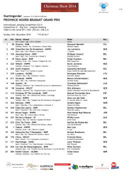 PROVINCIE NOORD-BRABANT GRAND PRIX