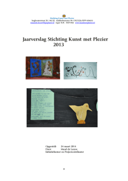 Inhoudelijk en Financieel Jaarverslag 2013