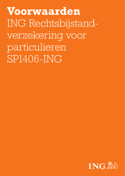 SP1406-ING - Polisvoorwaarden