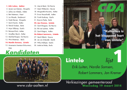 Kandidaten Lintelo lijst1