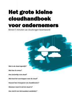 Het grote kleine cloudhandboek voor ondernemers