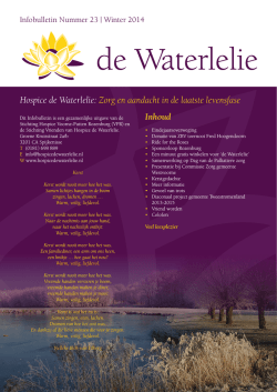 Infobulletin nummer 23 - december 2014