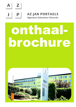 Onthaalbrochure - AZ Jan Portaels