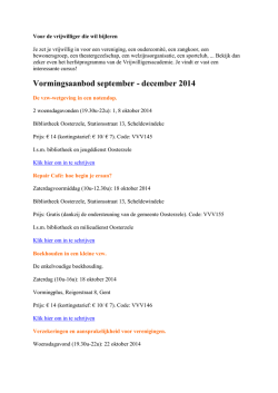 herfstprogramma
