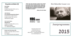 Jaarkalender 2015 - Het beleefde genot