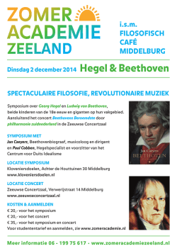i.s.m. FILOSOFISCH CAF&eacute; MIDDELBURg