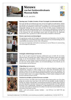 ZWBM-Nieuwsbrief 2014-06