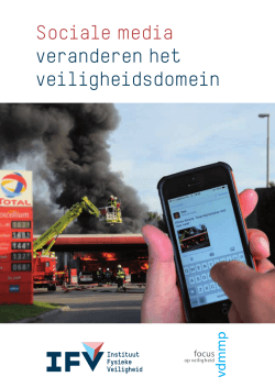 IFV/VDMMP - Sociale Media veranderen het Veiligheidsdomein