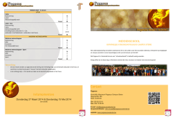 Infomomenten Contact - Koninklijk atheneum pegasus campus stene