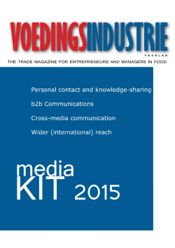 MEDIA KIT 2015 - B2B Communications